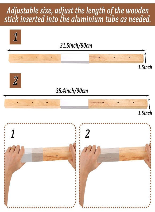 DANHMAO No Hole Stairway Baby Gate Adapter-1Pcs Solid Wood Extra Tall Universal Banister Adapter Kit for Round & Square Banister Gates up to 37in - Image 2